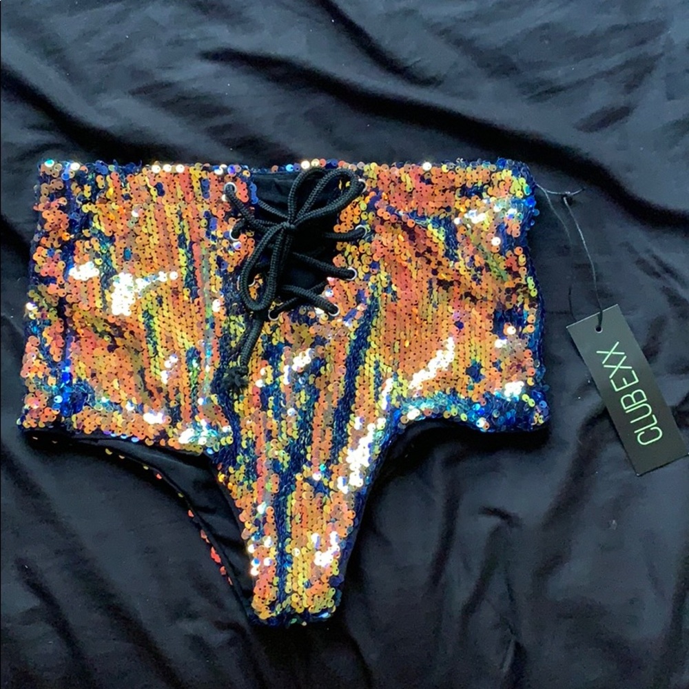 sequin rave bottoms